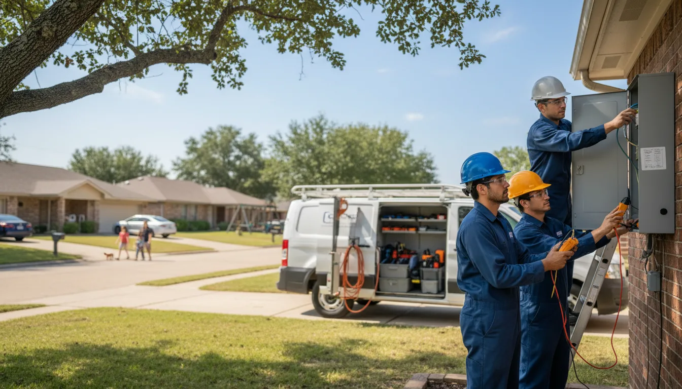 Certified electrician providing emergency electrical services in Iota, LA